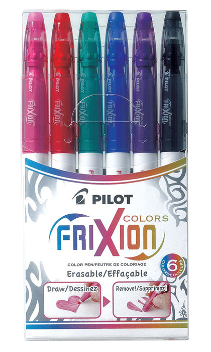 Pilot FriXion Colors Felt Marker Pens - 6pc