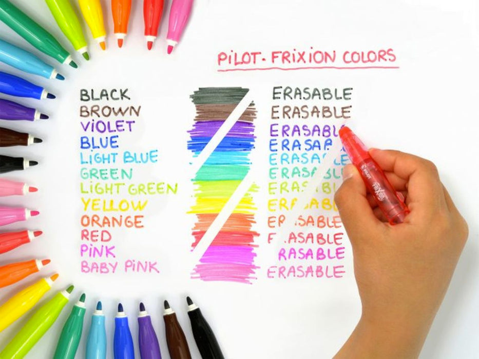 Pilot FriXion Colors Felt Marker Pens - 6pc