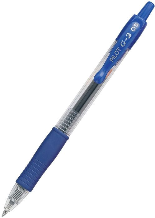 Pilot G-2 Gel Rollerball Pen - Extra Fine 0.5mm, Blue 12 Pack