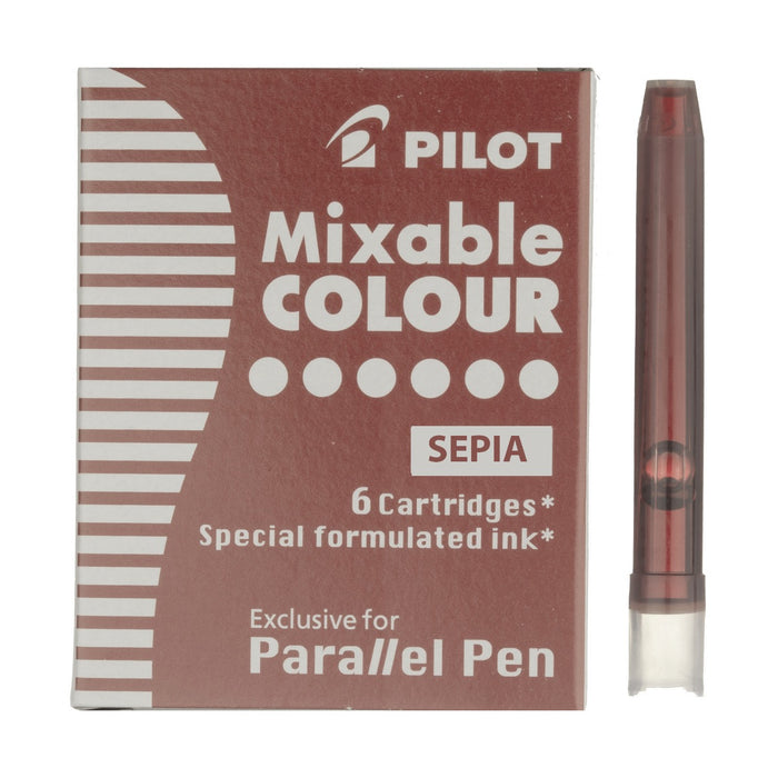 Pilot Parallel Pen Ink Cartridges - Sepia