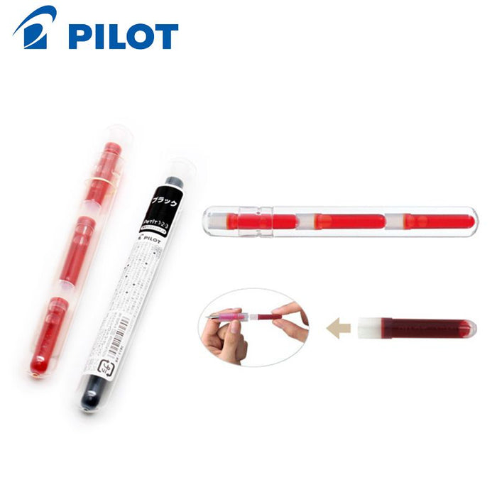 Pilot Petit Refill Cartridges - Red Set of 3