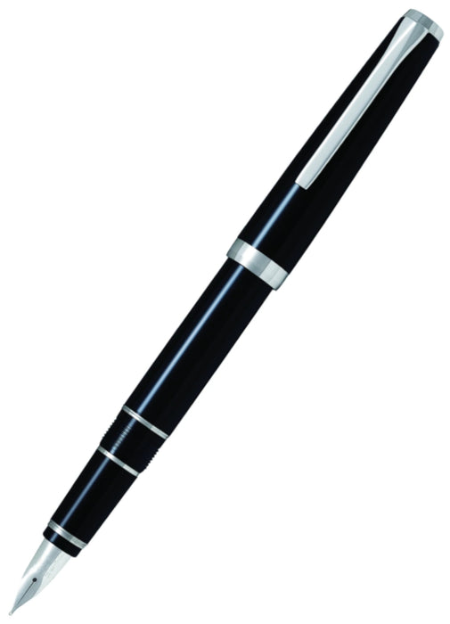 Pilot Falcon Fountain Pen - Black Rhodium Soft Extra Fine