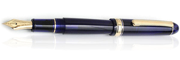 Platinum #3776 Century Fountain Pen - Chartres Blue/Gold Fine Nib