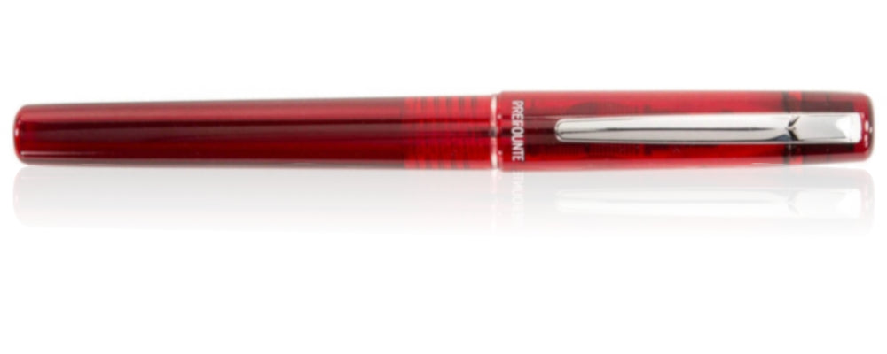 Platinum Prefounte Fountain Pen - Crimson Red, Fine Point