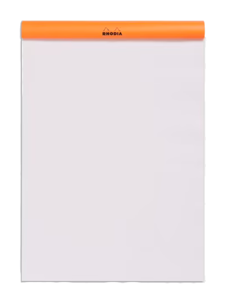 Rhodia No. 18 Notepad - Orange, Blank