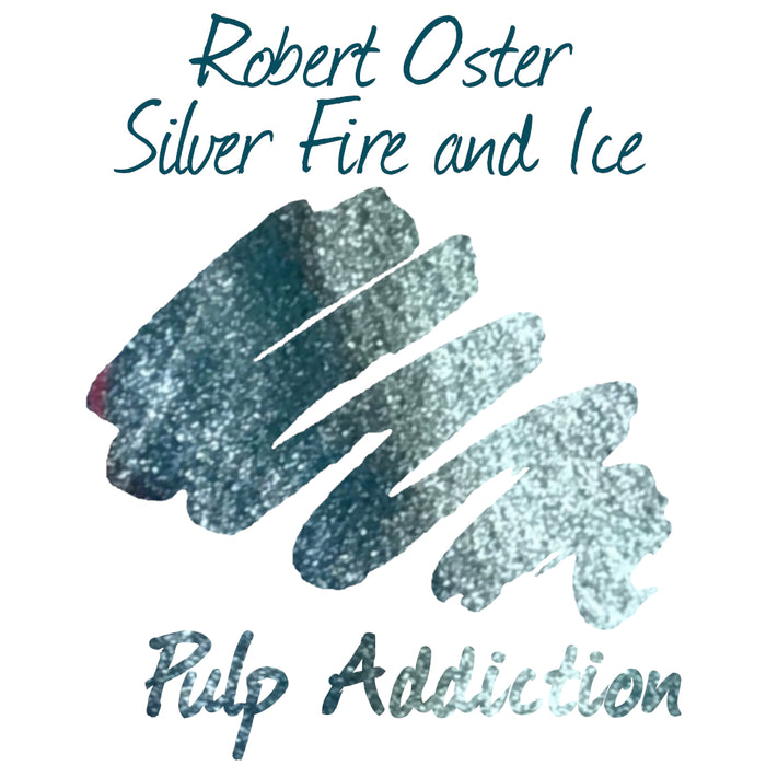 Robert Oster Shake 'N' Shimmy Ink - Silver Fire and Ice