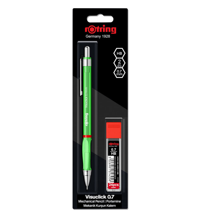 Rotring Visuclick Mechanical Pencil - 0.7mm Green with Leads