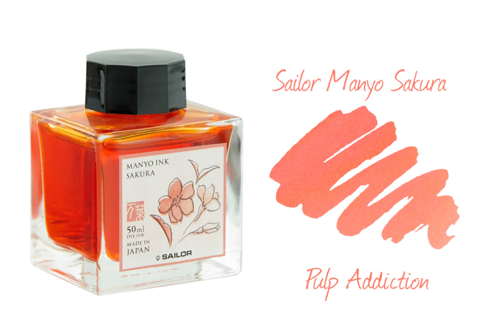 Sailor Manyo Sakura Ink - 50ml Bottle