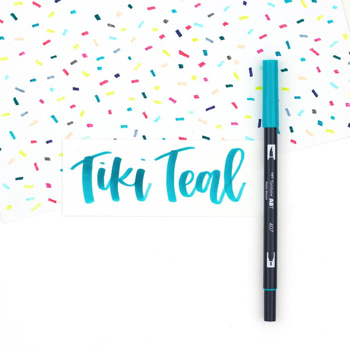Tombow ABT-407 Tiki Teal Dual Brush Pen