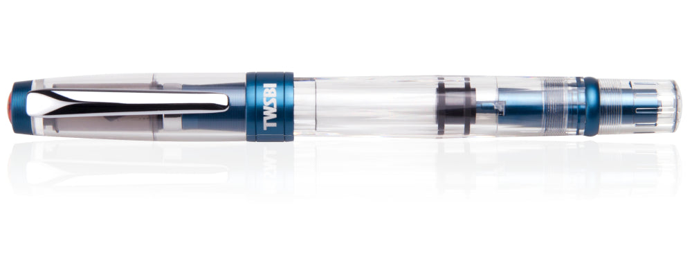 TWSBI Diamond 580ALR Fountain Pen - Prussian Blue, 1.1mm Stub Nib
