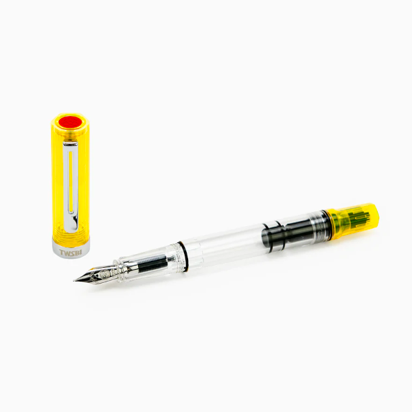 TWSBI Eco Fountain Pen - Transparent Yellow - Stub 1.1
