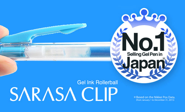 Zebra Sarasa Clip Gel 0.7mm Light Blue Rollerball Pen