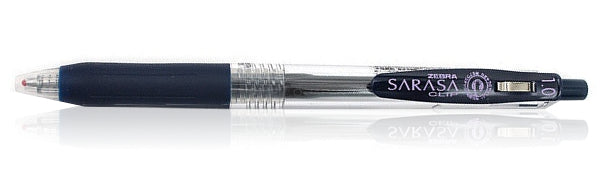 Zebra Sarasa Clip Gel 1.0mm Blue Black Rollerball Pen