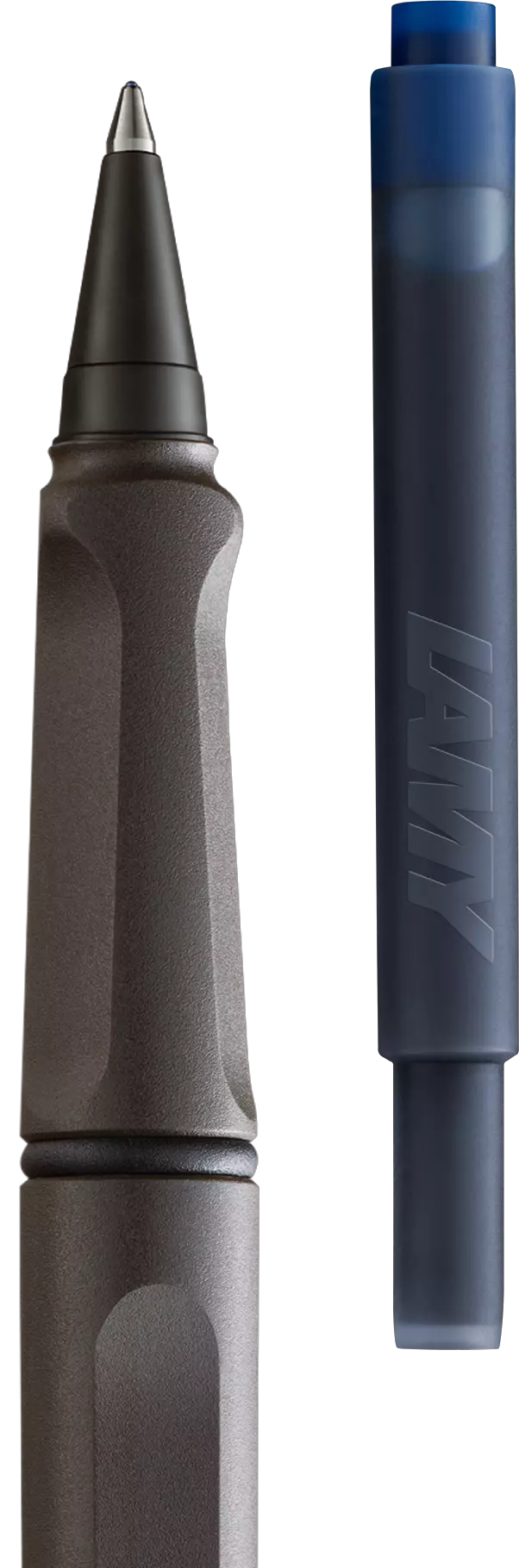 Lamy Safari Ink Cartridge Rollerball Pen - Matte Charcoal