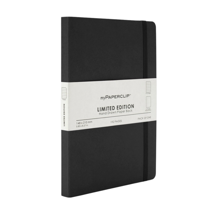 myPAPERCLIP Limited Edition Softcover A5 Notebook - Black