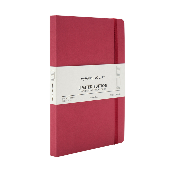 myPAPERCLIP Limited Edition Softcover A5 Notebook - Raspberry