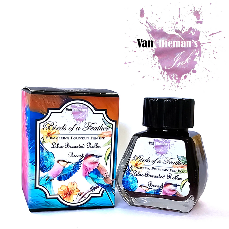 Van Dieman's Birds of a Feather Ink - Lilac Breasted Roller Breast Shimmering 30ml
