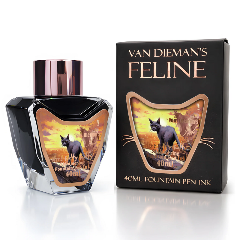 Van Dieman's Feline - Here Kitty Kitty Shimmering Fountain Pen Ink 40ml