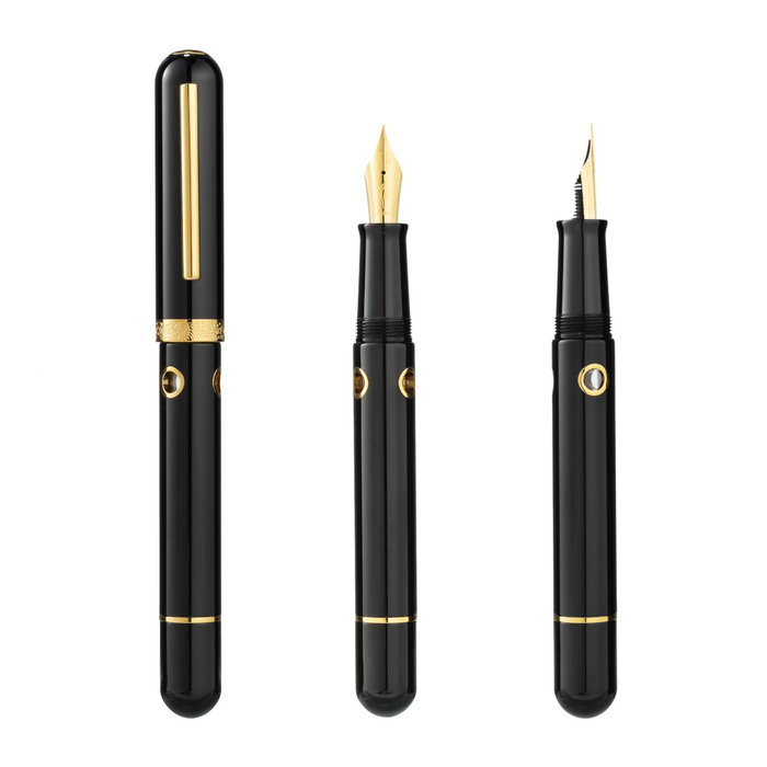 Nahvalur Nautilus Cephalopod Gold Fountain Pen