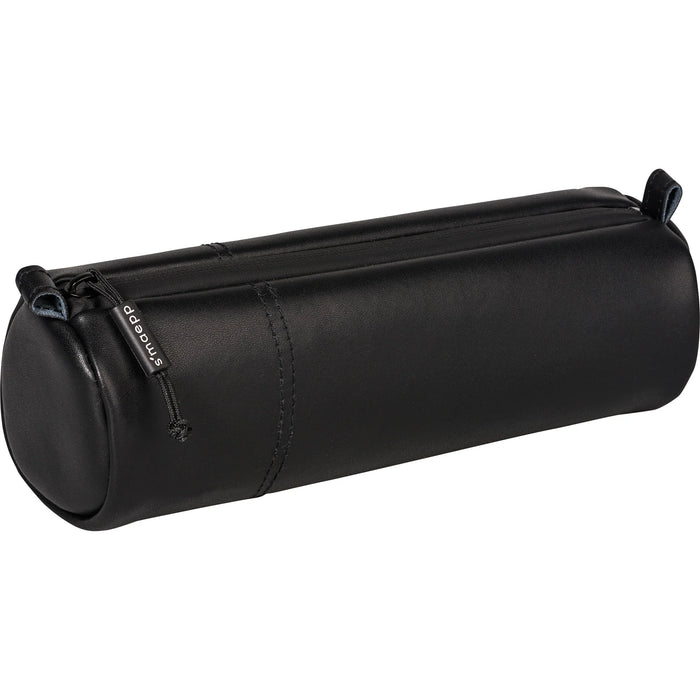 Brunnen S'maepp Leather Soft Pencil Case - Black Large