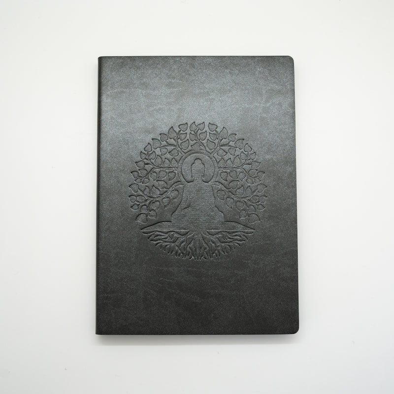 *Clearance* MEMMO Debossed Journal - Pebble (Dark Grey)