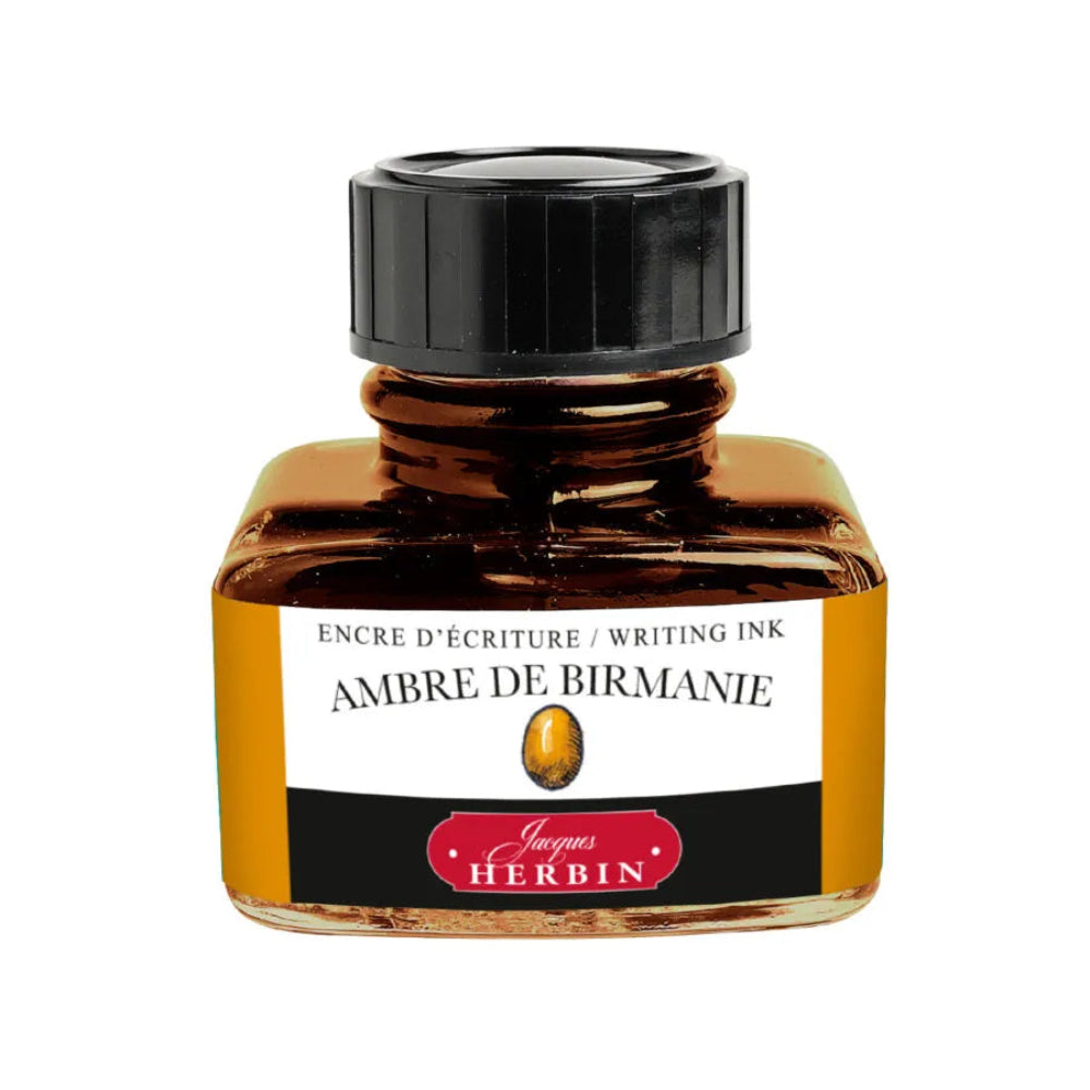 Jacques Herbin Ink - Ambre de Birmanie (Burmese Amber) 30ml — Pulp ...