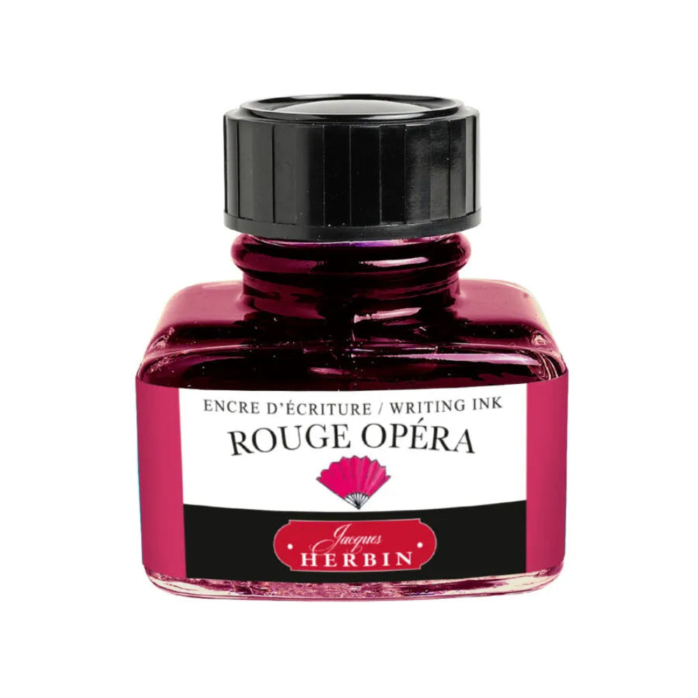 Jacques Herbin Ink - Rouge Opera (Opera Red) 30ml — Pulp Addiction