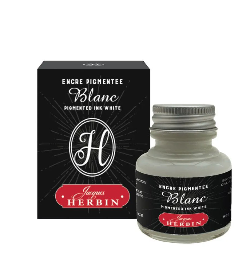Jacques Herbin Ornamental Pigmented Ink - Opaque White 30ml
