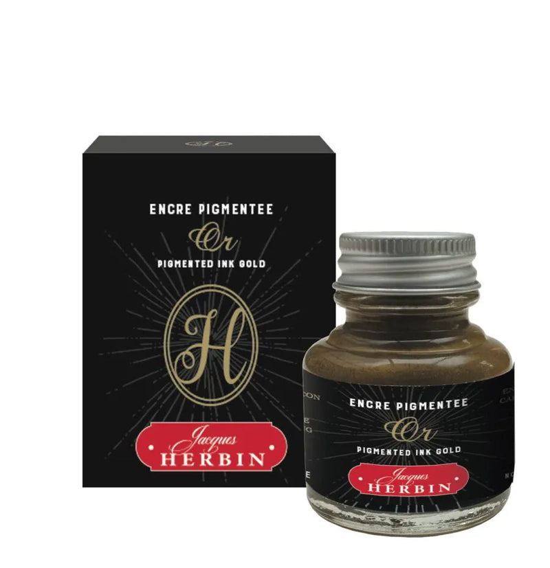 Jacques Herbin Ornamental Pigmented Ink - Gold 30ml
