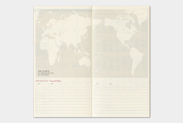 TRAVELER'S Notebook 2027 Monthly Diary Refill, Regular Size