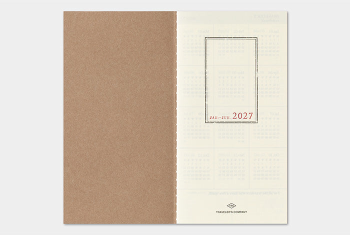 TRAVELER'S Notebook 2027 Weekly + Memo Diary Refill, Regular Size