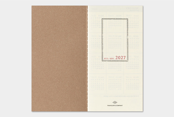 TRAVELER'S Notebook 2027 Weekly + Memo Diary Refill, Regular Size