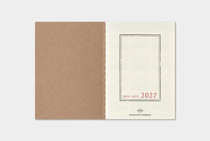 TRAVELER'S Notebook 2027 Weekly Diary Refill, Passport Size