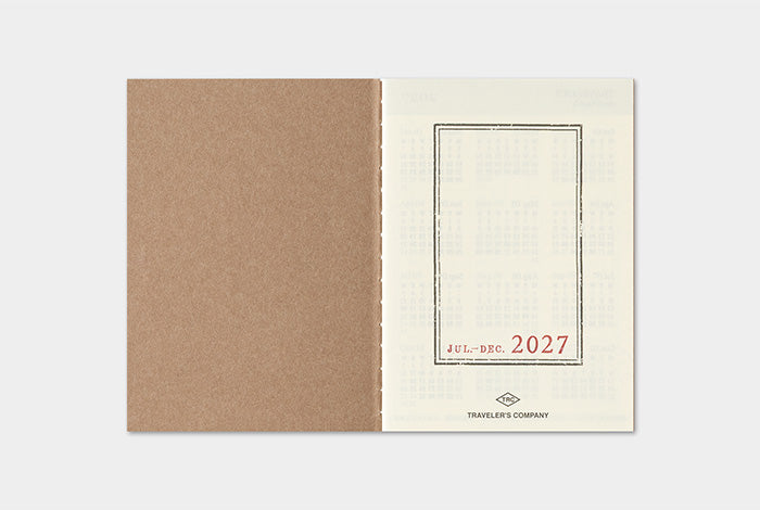 TRAVELER'S Notebook 2027 Weekly Diary Refill, Passport Size