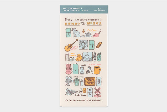 TRAVELER'S Notebook 2027 Diary Refill - Clear Folder, Regular Size