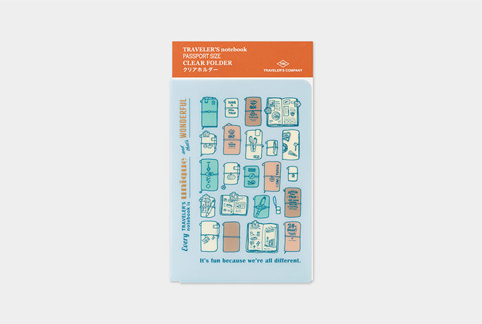 TRAVELER'S Notebook 2027 Diary Refill - Clear Folder, Passport Size