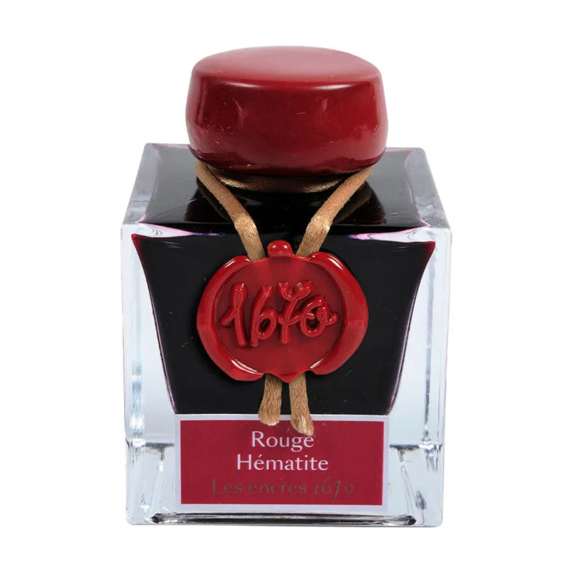 Jacques Herbin 1670 Prestige Shimmer Ink - Rouge Hermatite (Hermatite Red) 50ml
