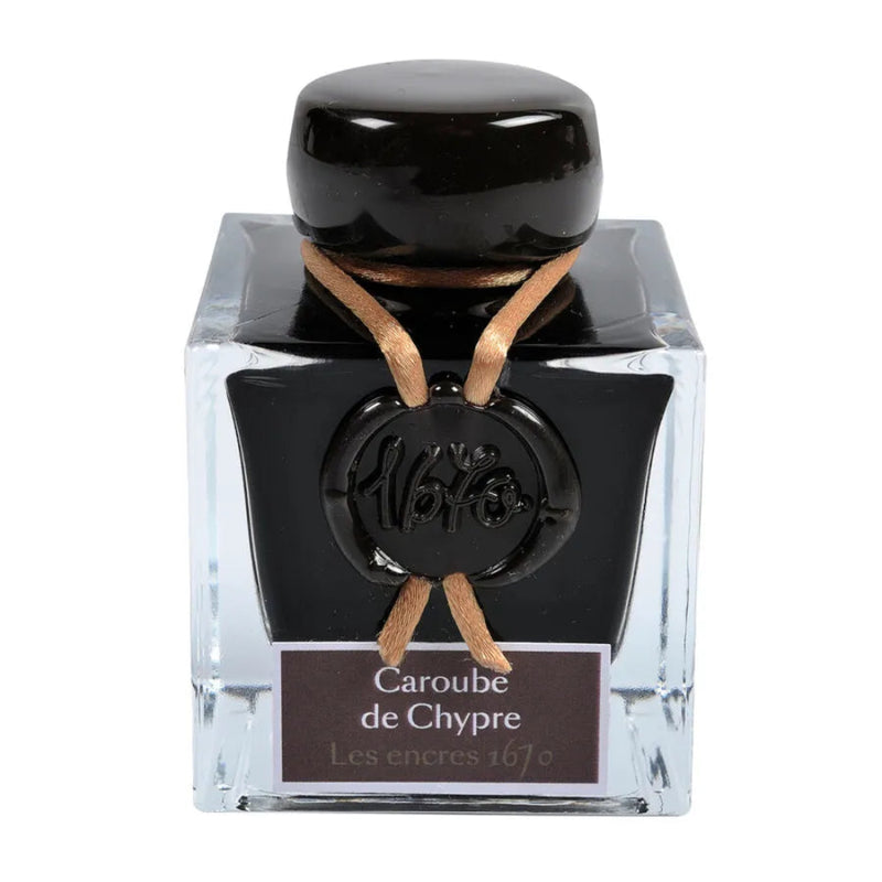 Jacques Herbin 1670 Prestige Shimmer Ink - Caroube de Chypre (Carob of Cyprus) 50ml