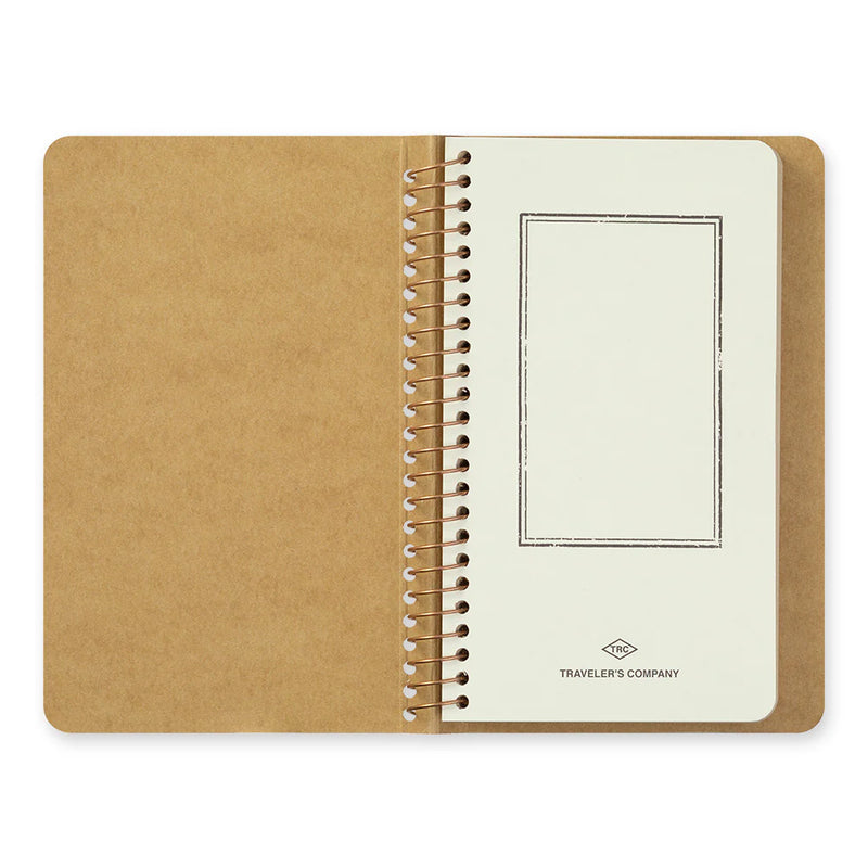 TRAVELER'S Spiral Ring Notebook - A6 Slim, Blank DW Kraft Paper