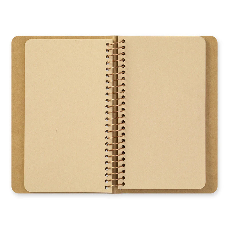TRAVELER'S Spiral Ring Notebook - A6 Slim, Blank DW Kraft Paper