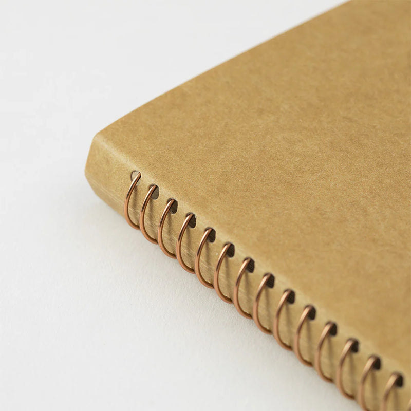 TRAVELER'S Spiral Ring Notebook - A6 Slim, Blank DW Kraft Paper