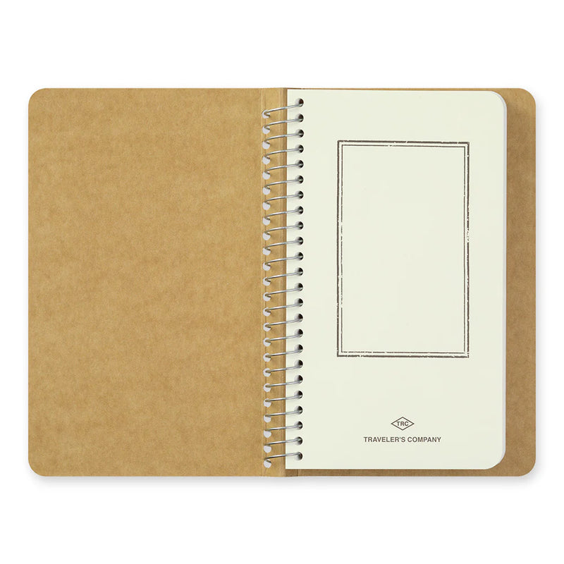 TRAVELER'S Spiral Ring Notebook - A6 Slim, Blank MD Paper White