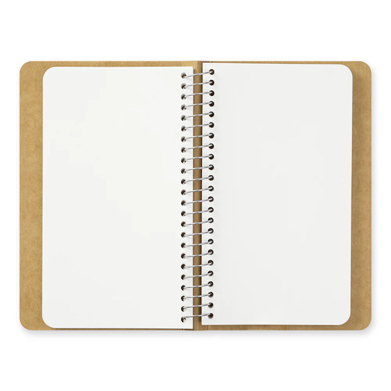 TRAVELER'S Spiral Ring Notebook - A6 Slim, Blank MD Paper White
