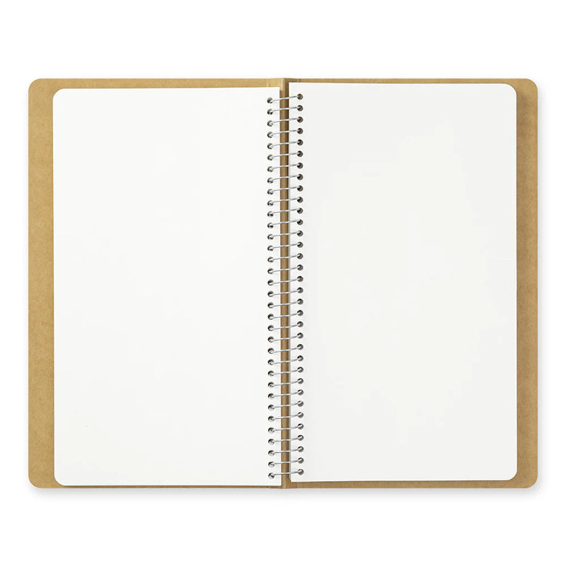 TRAVELER'S Spiral Ring Notebook - A5 Slim, Blank MD Paper White