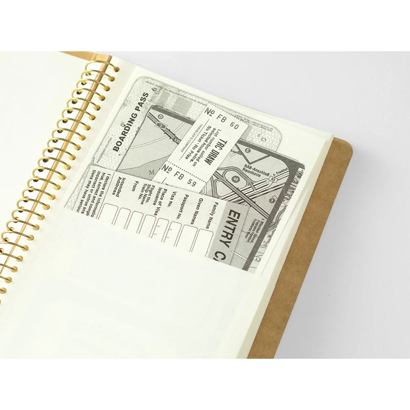 TRAVELER'S Spiral Ring Notebook - A5 Slim, Paper Pocket