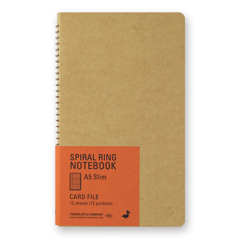 TRAVELER'S Spiral Ring Notebook - A5 Slim, Card File
