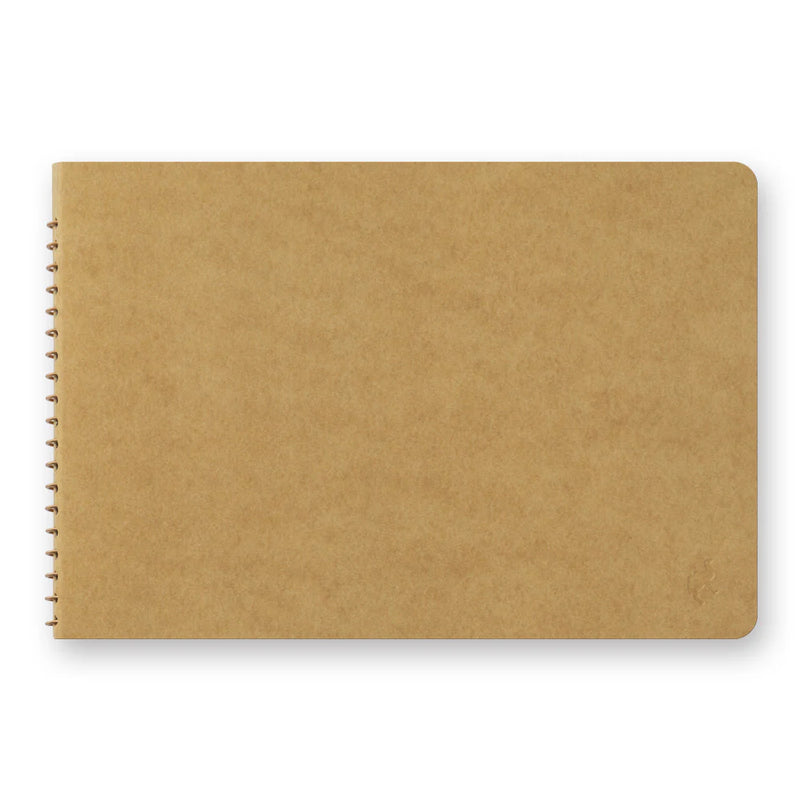 TRAVELER'S Spiral Ring Notebook - B6, Blank DW Kraft Paper
