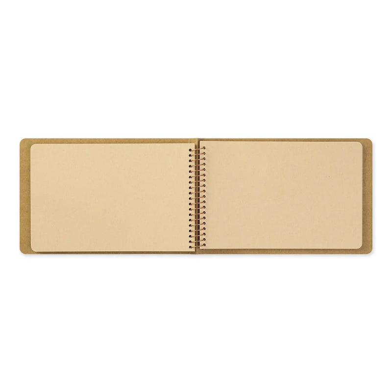 TRAVELER'S Spiral Ring Notebook - B6, Blank DW Kraft Paper