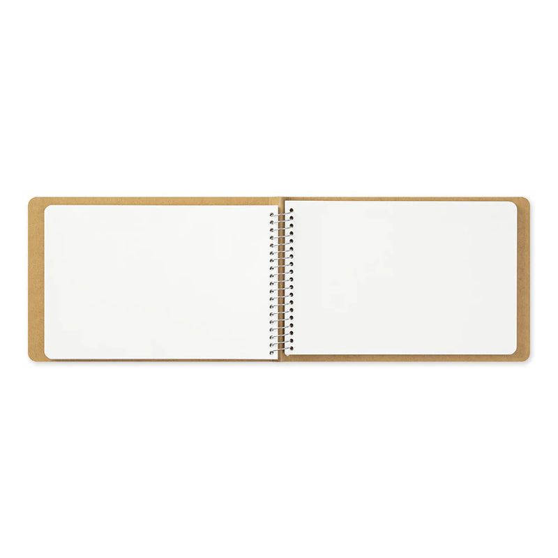 TRAVELER'S Spiral Ring Notebook - B6, Blank MD Paper White