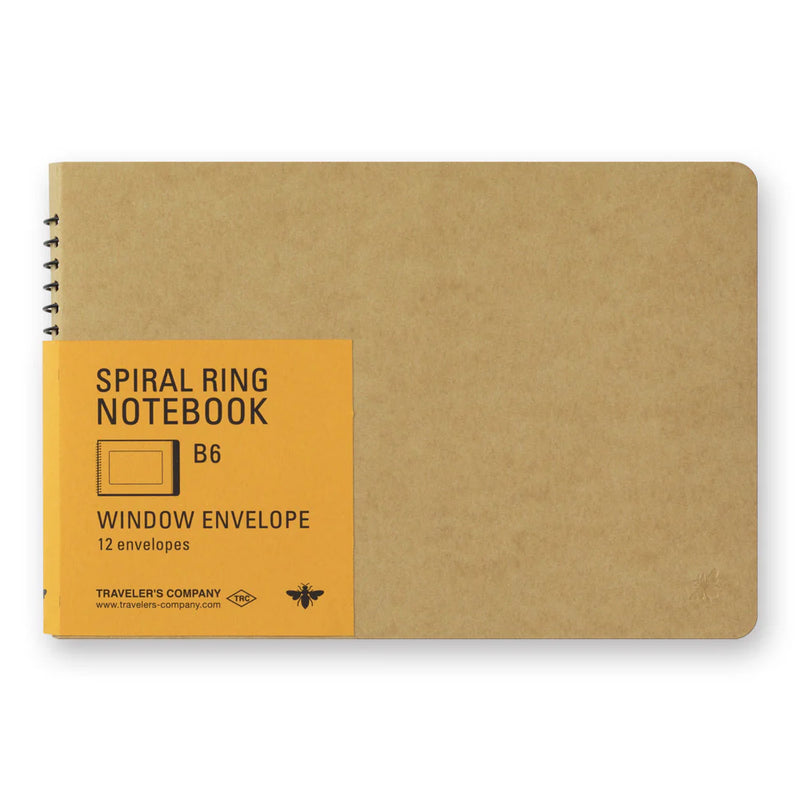 TRAVELER'S Spiral Ring Notebook - B6, Window Envelope